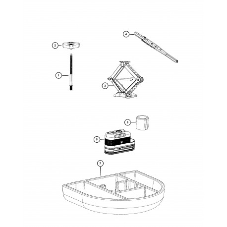 Mopar cric (68054373AD)