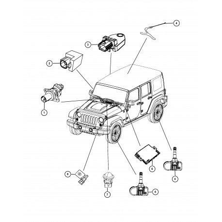 Mopar telecommande (68064378AC)