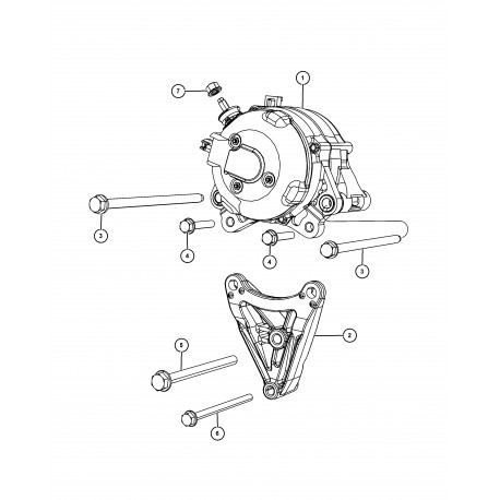 Mopar alternateur (68078950AB)