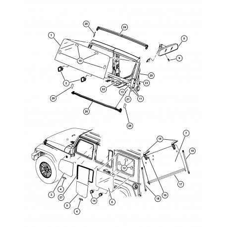 Mopar glace (68089007AB)