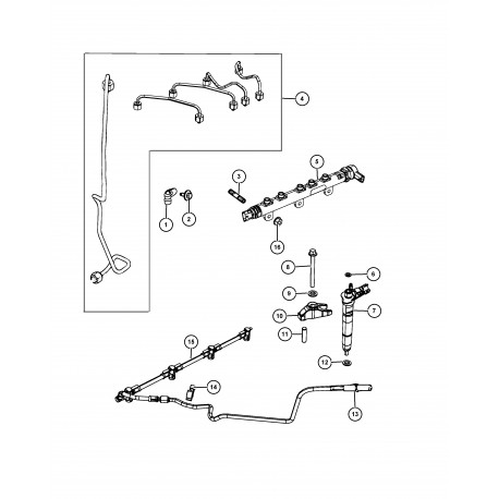 Mopar rampe d'injection (68092292AA)