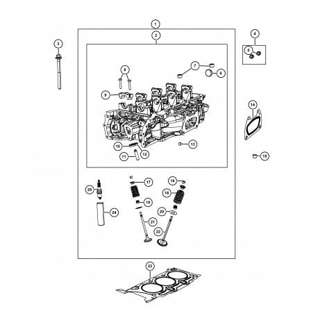 Mopar joint collecteur echappement gau ou dro (68093232AA)