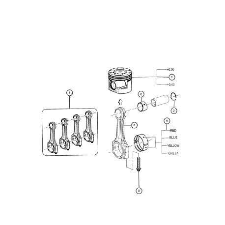 Mopar Coussinet de bielle standard (68142807AA)