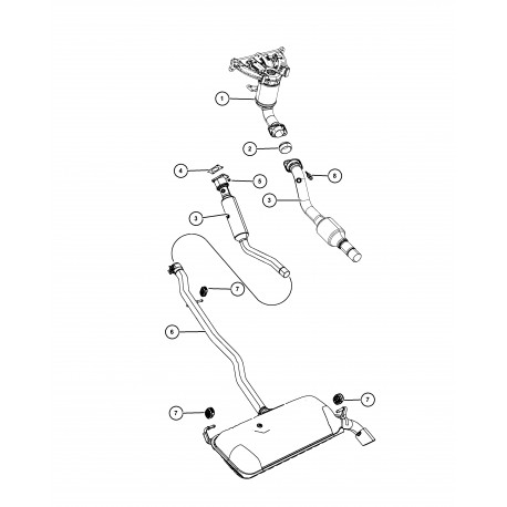 Mopar isolateur echappement (68142880AB)