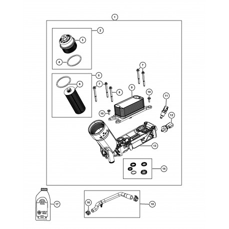 Mopar Bouchon filtre a huile (68191350AA)