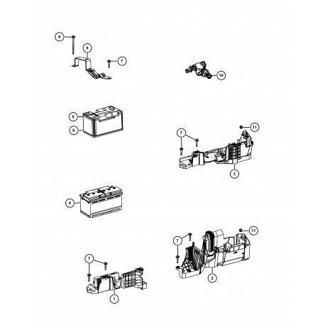 Mopar batterie (BLH6F001AAPC)