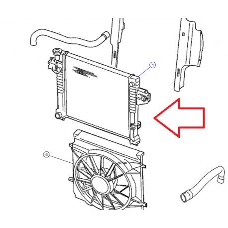 Mopar radiateur refroidissement Cherokee KJ (05174154AB)