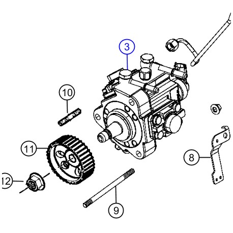 Vm motori pompe à injection Wrangler JK (15022360)