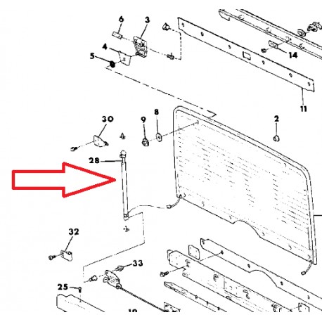 Mopar verin hard top Wrangler YJ (G0004761)