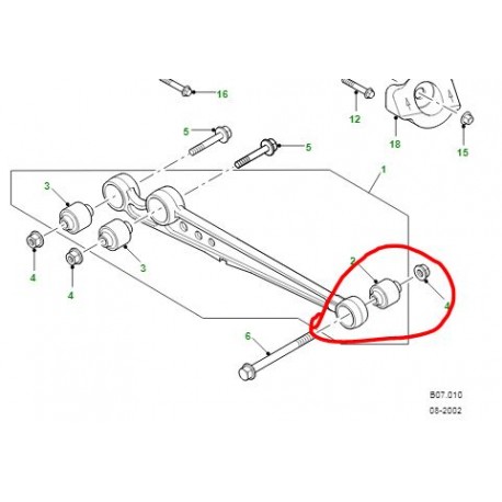 Terrafirma front radius arm bush kit (2X9HK)