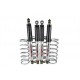 kit charge legere 4 ressorts et 4 amortisseurs en + 5 cm Defender 90, Discovery 1, Range Classic