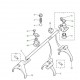 Land rover fourchette-chng. gamme boite vitesse Discovery 1, 2 (FTC4622)