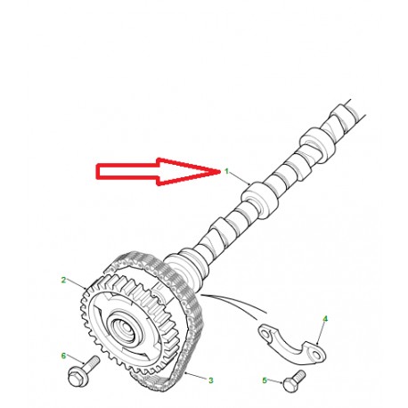 Land rover arbre a cames Range P38 (ERR5250)