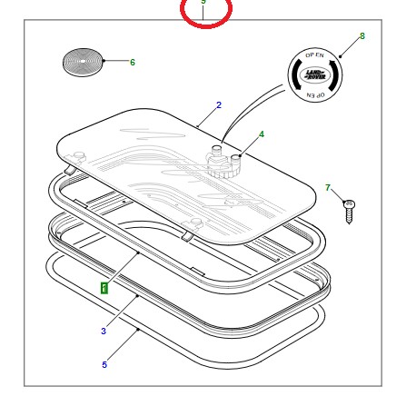 Land rover ensemble toit ouvrant DEFENDER (LR045412)