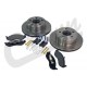 disque de frein avant diametre 280 mm a partir de 1999 Cherokee XJ et Wrangler TJ,  YJ