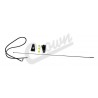 antenne noire aveccable et fixation
