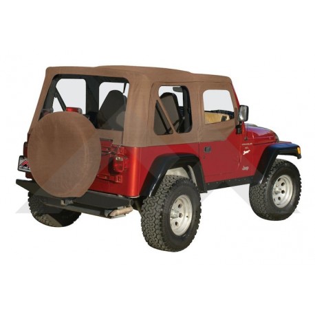 Crown capote remplacementsans arceau beige Wrangler TJ (RT10337)