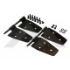kit 4 charnieres noires pour 1/2 portes Wrangler TJ,  YJ
