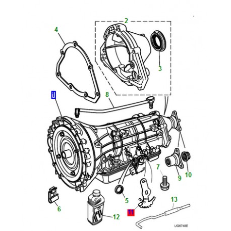 Jaguar boîte de vitesses automatique S-Type (XR819221E)