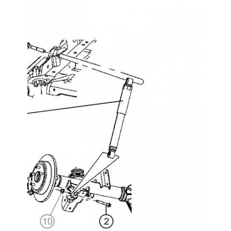 Mopar amortisseur arriere Grand Cherokee WH (52089756AI)