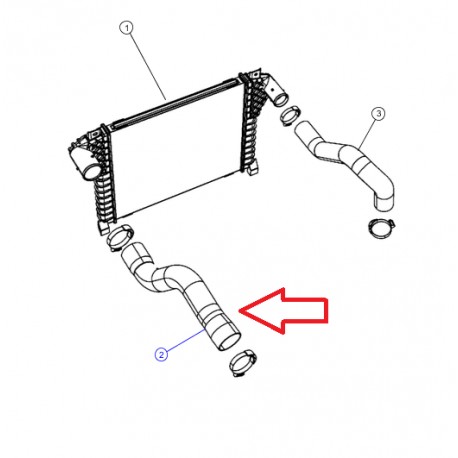 Mopar durite entree refroidisseur air Dodge Nitro (55037790AE)