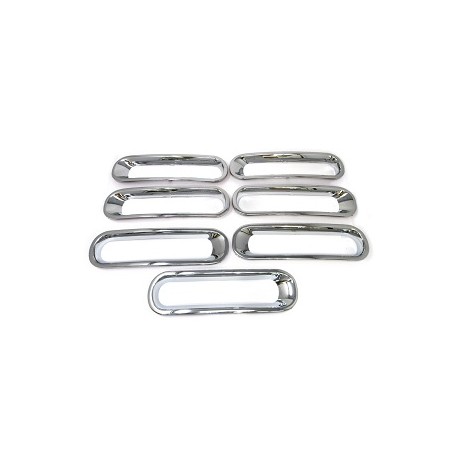 Commander inserts grille calandre plastique chrome Wrangler JK