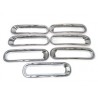 inserts grille calandre plastique chrome Wrangler JK
