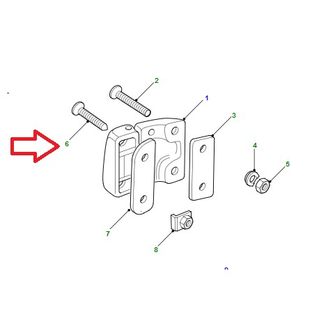 Land rover boulon (BYG100140L)
