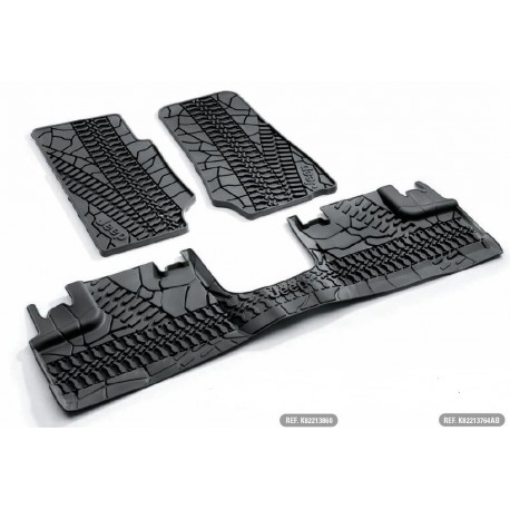 Mopar tapis caoutchouc avant et arriere Wrangler JK (82213860)