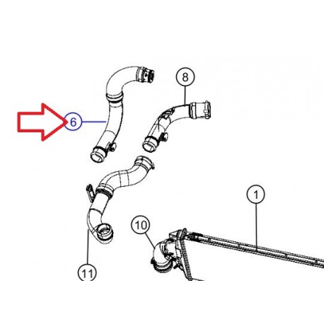 Mopar tuyau flexible (04891697AB)