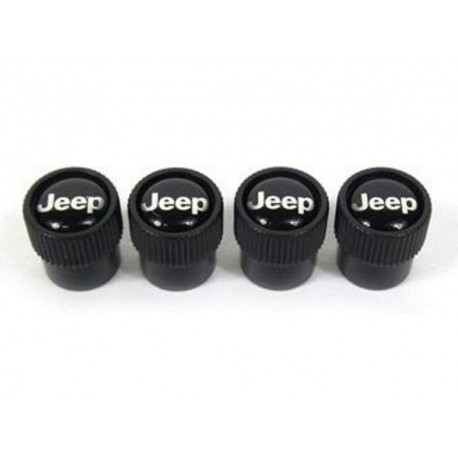 Mopar capuchon valve de roue noir logo JEEP (82214622)