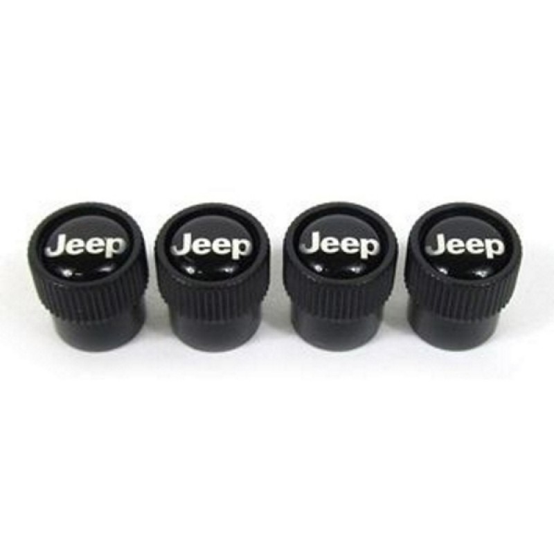 Bouchons couvre-valves de pneus avec logo Jeep