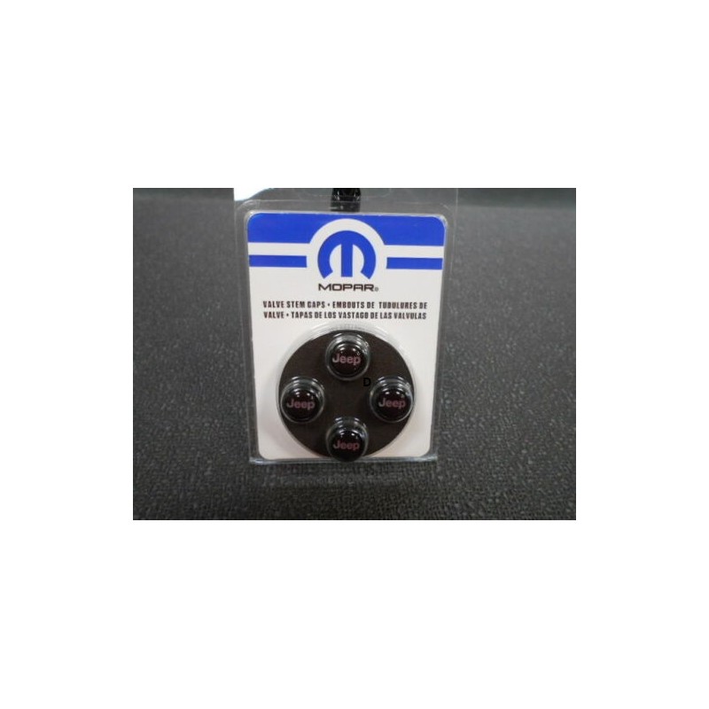 Bouchon Valve de Roue hotrodspirit + Porte cle Jeep Logo Blanc x4 