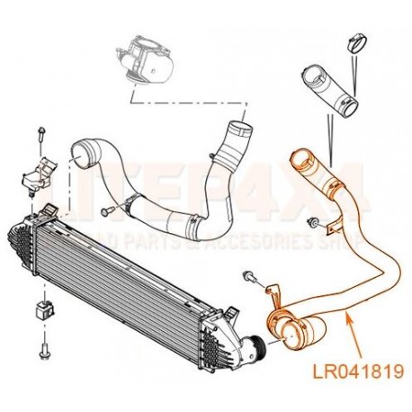 Land rover conduit d'air (LR041819)