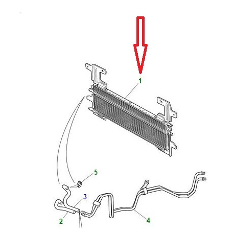 Jaguar refroidisseur d'huile de direction assistée S-Type (XR83772)