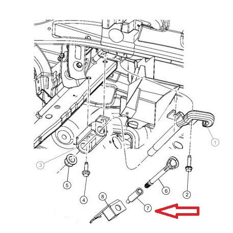 Mopar arretoir Grand Cherokee WK (05291889AC)