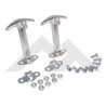 kit 2 attaches capot inox