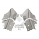 kit 2 charnieres depare pare brise inox Wrangler TJ