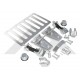 charnieres grille attaches capot inox Wrangler JK