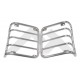 kit 2 grilles protection feux arr inox Wrangler JK