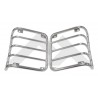 kit 2 grilles protection feux arr inox Wrangler JK