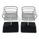 kit 2 grilles protection feux arr inox
