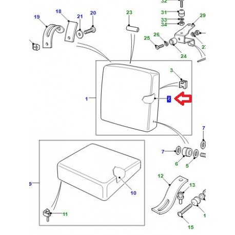 Land rover mousse dossier centre (337880)