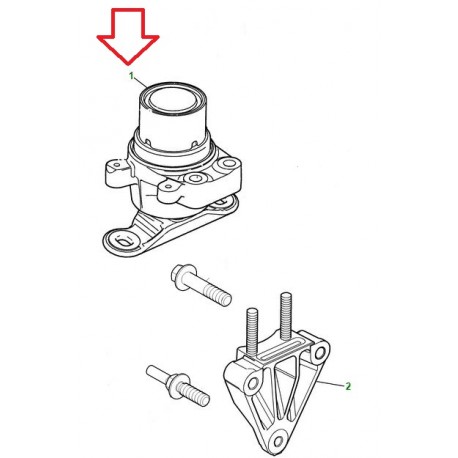 Jaguar support moteur avant droit X-Type (C2S46678)