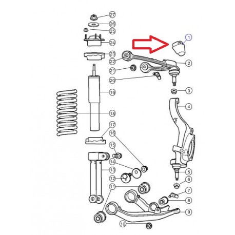 Mopar tampon Cherokee KJ (52088684AB)