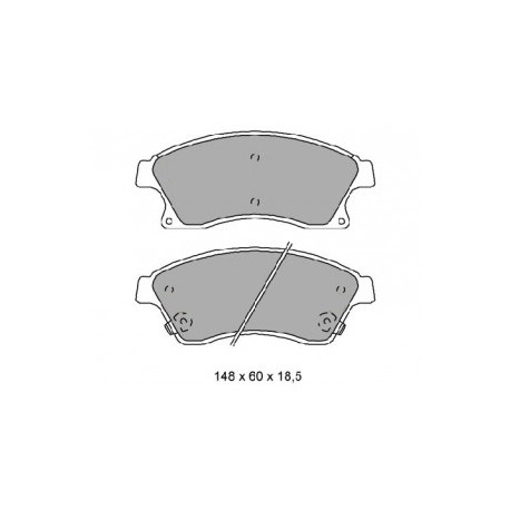 Allmakes 4x4 plaquettes avant Aveo et Cruze (70420100X)