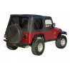 capote remplacementsans arceau noir mat Wrangler TJ,  YJ