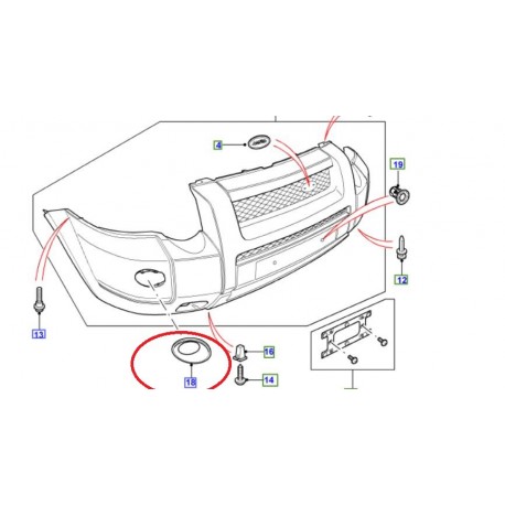 Allmakes 4x4 plique de finitiongauche auk (DXB500270LML)