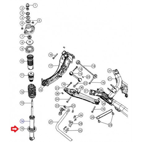 Mopar semelle inferieur ressort  arriere (5085528AA)