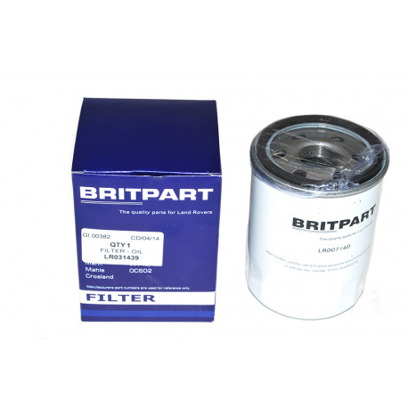 Britpart filtre à huile Discovery 4,  Range L322,  Sport (LR031439)